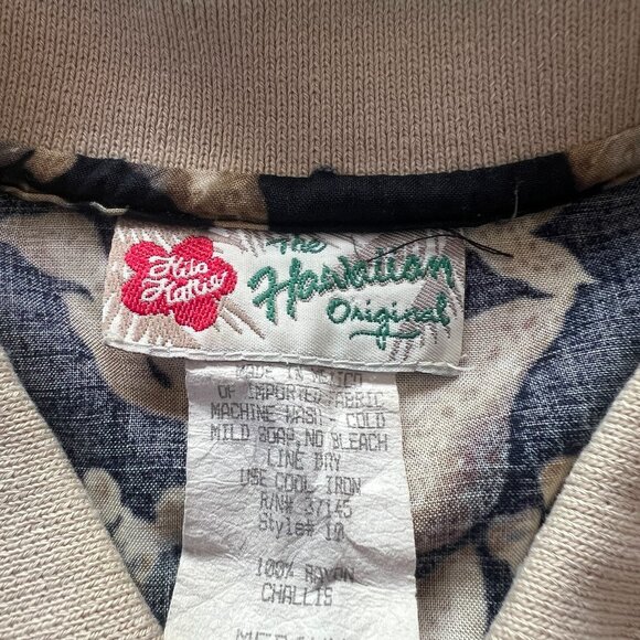Vintage Hilo Hattie Hawaiian Shirt Polo Mens Size M Collared Short Sleeves Rayon - Picture 3 of 3
